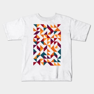 Creative Geometric Colourful Triangle Pattern #11 Kids T-Shirt